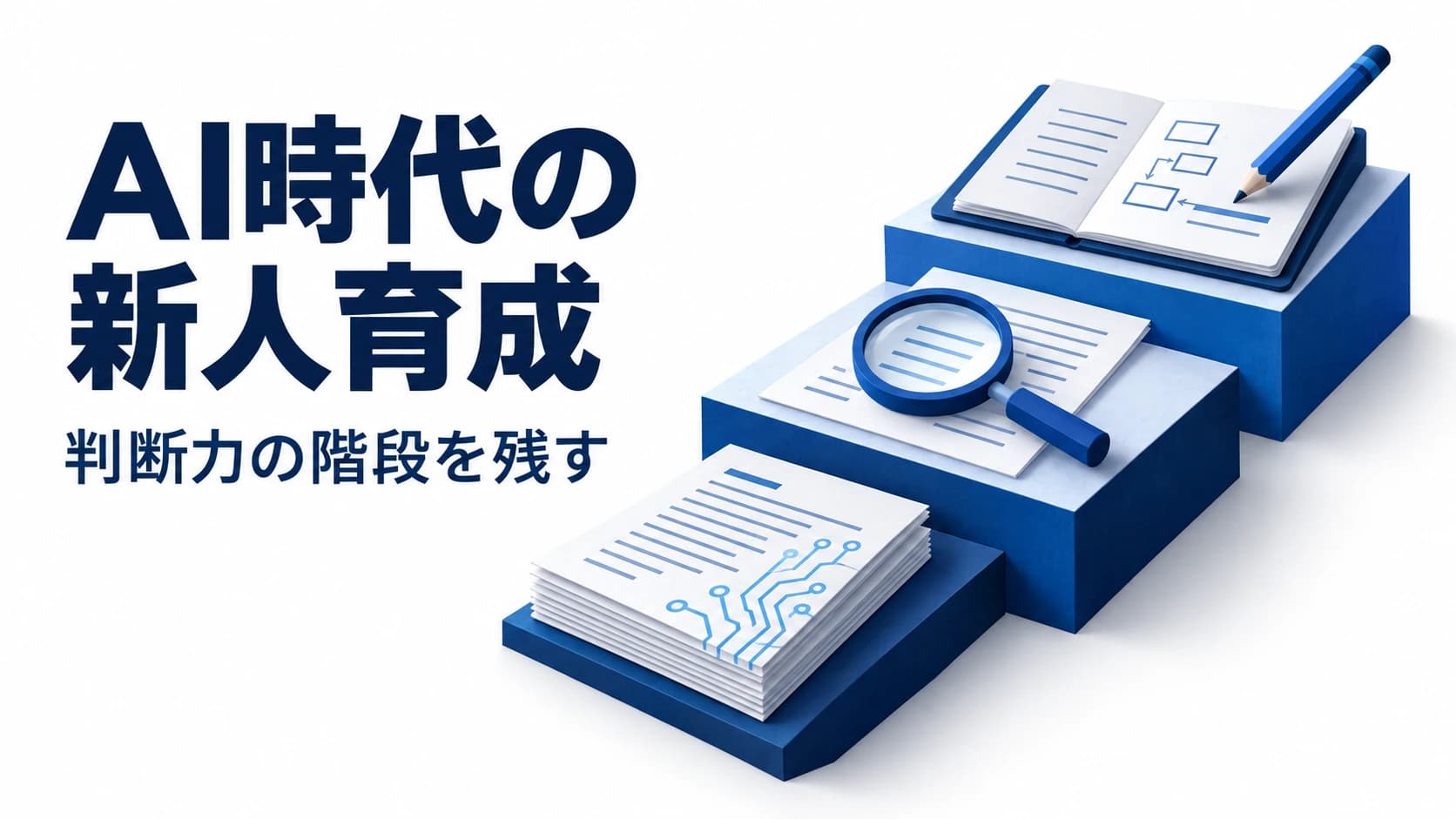 AI時代の新人育成|判断力を身につける「階段」を残す