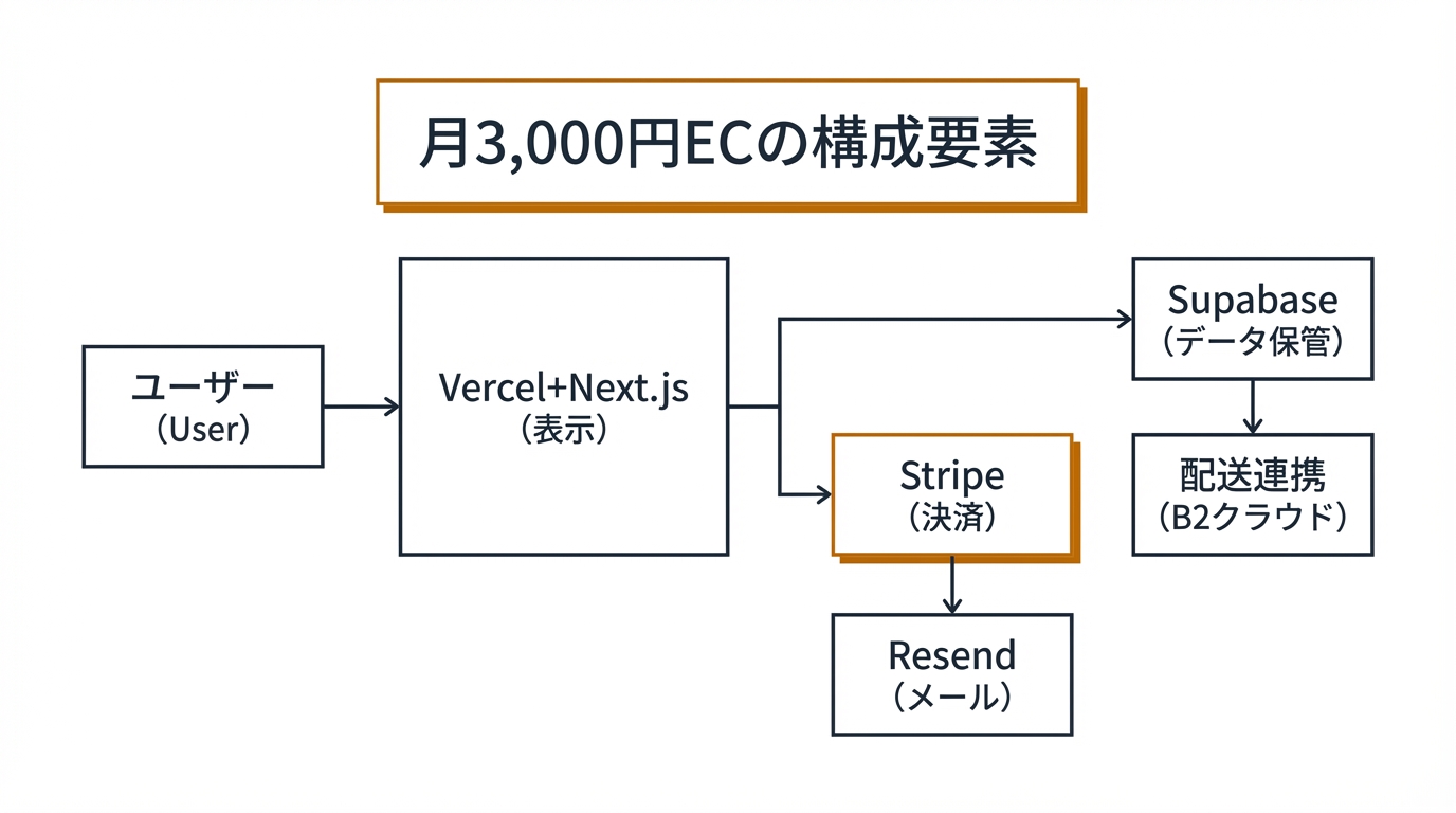 月3,000円ECの構成要素