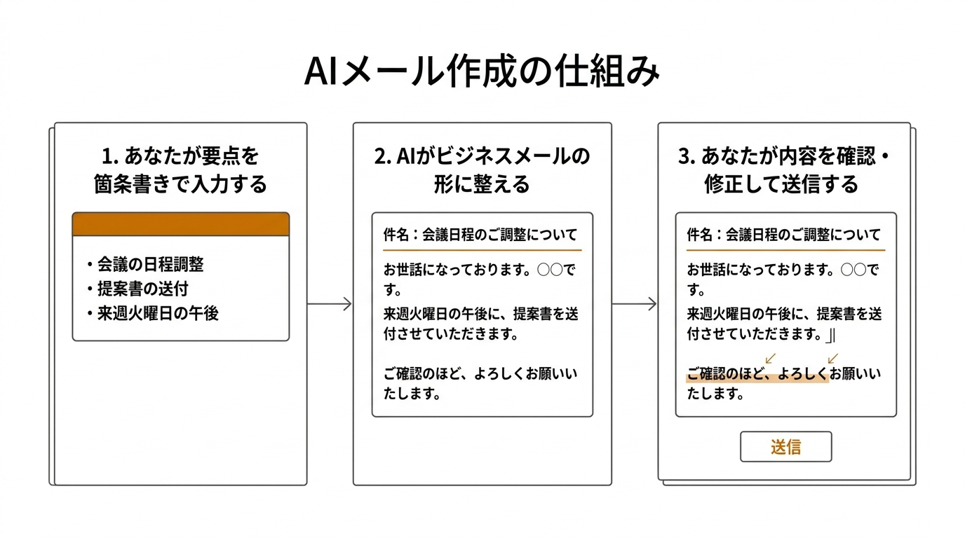 AIメール作成の仕組み