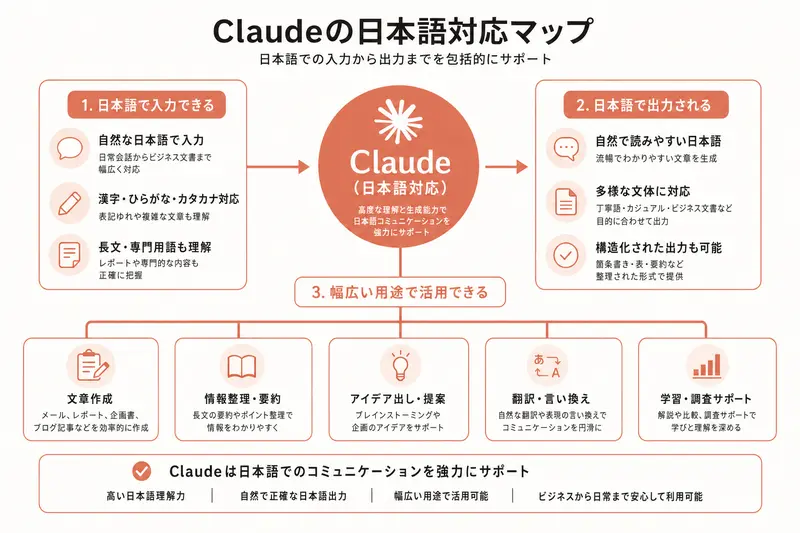 Claudeの日本語対応マップ(2026年6月時点)