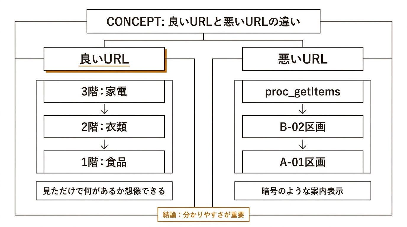 良いURLと悪いURLの違い