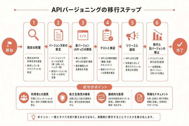 APIバージョニングの移行ステップ