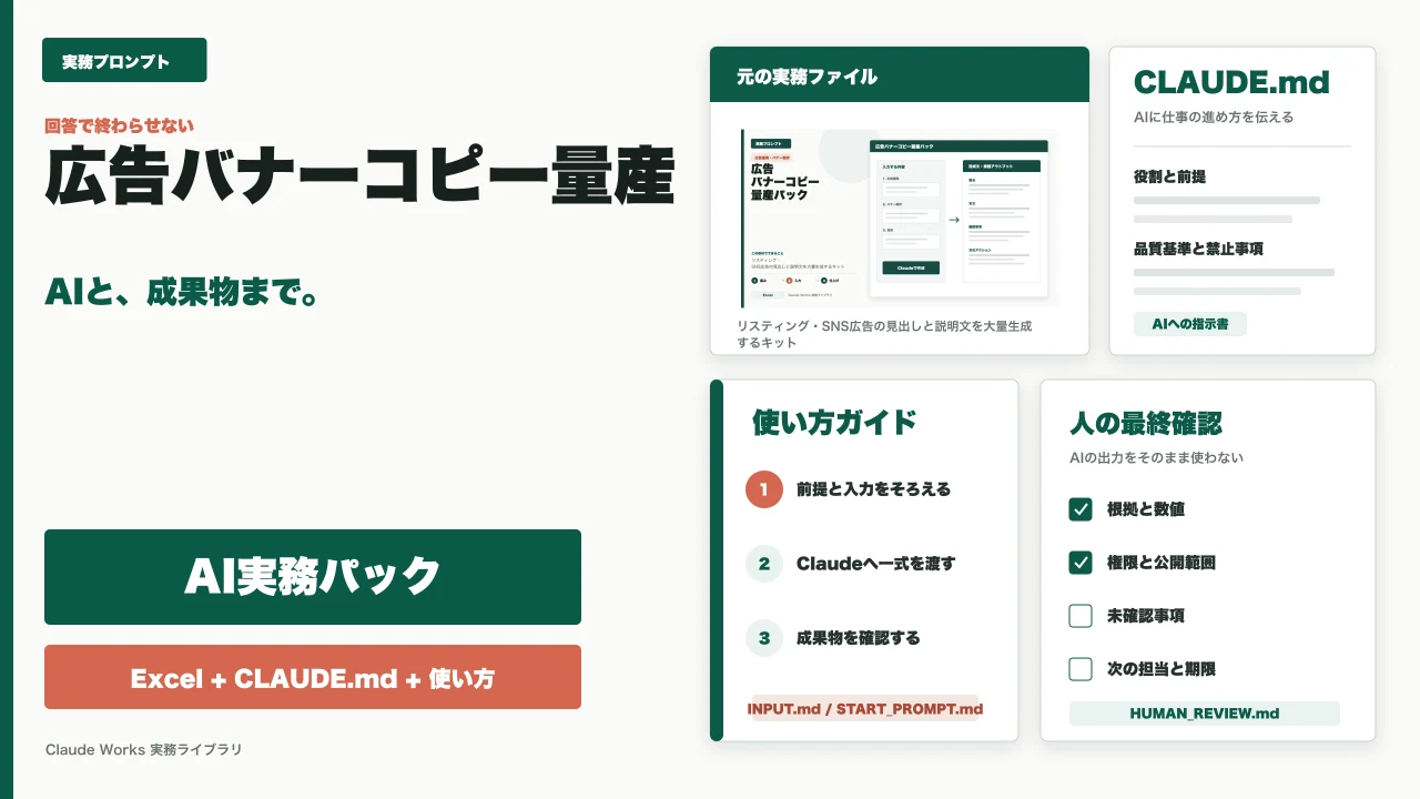 広告バナーコピー量産パック